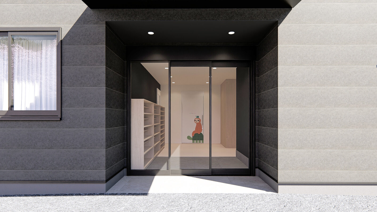 正面玄関　外観